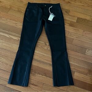 MNML Black Men’s Faux Leather Jeans/Pants NWT